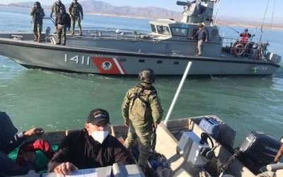 Aseguran SEMAR, CONAPESCA y PROFEPA, red en área de la Vaquita Marina