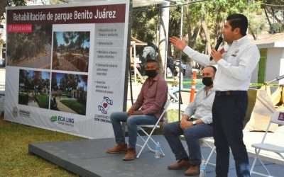 Rehabilitan parque Benito Juárez de Maneadero