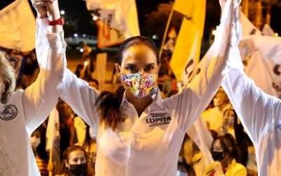 Lupita Jones inició campaña en Baja California