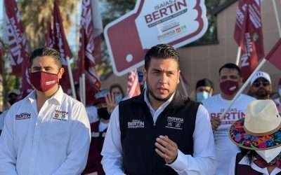 Bertín cierra campaña con amplia ventaja