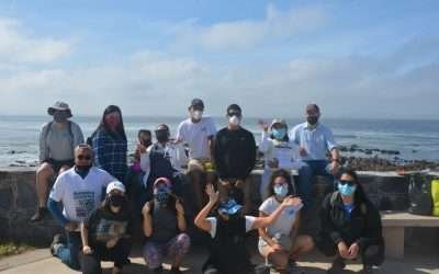 Cimarrones recolectan 55 Kg. de basura en costa de Ensenada