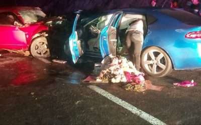Carambola en Libramiento Ensenada deja un muerto y 4 lesionados