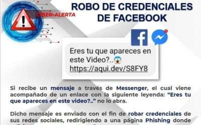 Alerta FGE por robo de credenciales de Facebook