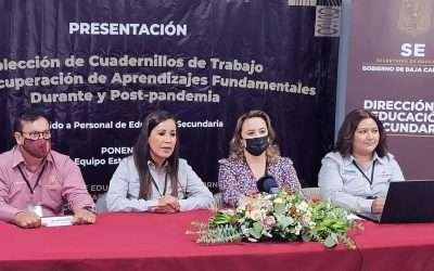 Presentan colección de cuadernillos para reforzar aprendizajes de secundaria