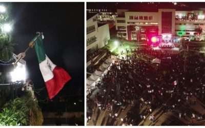 Celebraron ensenadenses el grito de Independencia de México