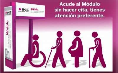 Brinda INE atención prioritaria a embarazadas, adultos mayores y discapacitados