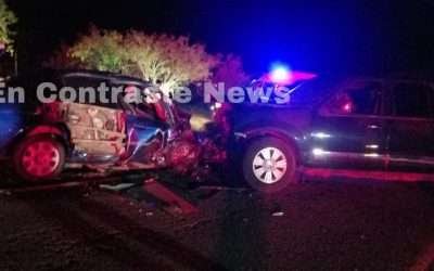 Fatal accidente carretero; cinco fallecidos y dos lesionados