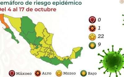 Cambiará a naranja semáforo epidemiológico en BC