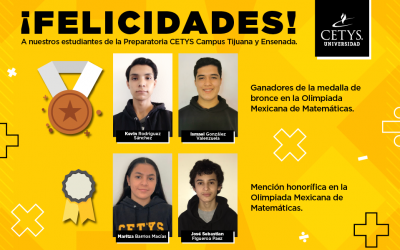 Estudiantes de CETYS ponen el alto a Ensenada y Tijuana en Olimpiada de Matemáticas