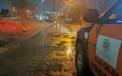 Saldo blanco por lluvias en BC: Protección Civil