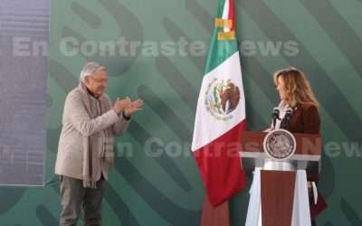 Da Marina Del Pilar bienvenida a López Obrador