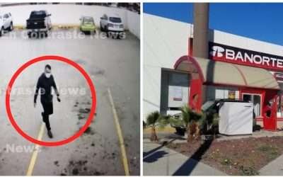 Mujer frustra intento de robo afuera de sucursal bancaria