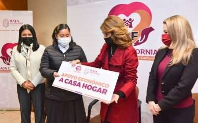Entregó DIF BC apoyos económicos a casas hogar y renovación de licencias de operación