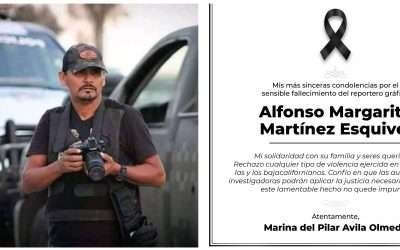 Condena Gobernadora asesinato de fotoperiodista Margarito Martínez Esquivel