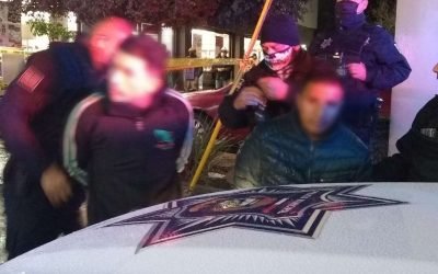 Capturan municipales a banda de asaltantes de Oxxos