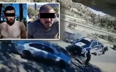 Capturan a sujetos armados que atropellaron a municipal de Tijuana