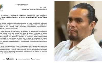 Sentencia TEPJF a regidor Mike Orea por violencia de género