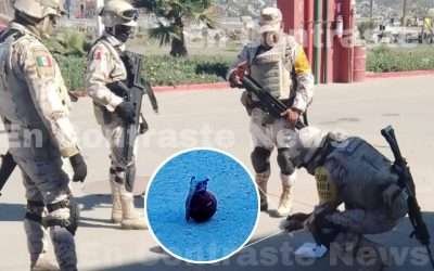 Localizan granada en playa de Ensenada; militares desalojaron el sitio