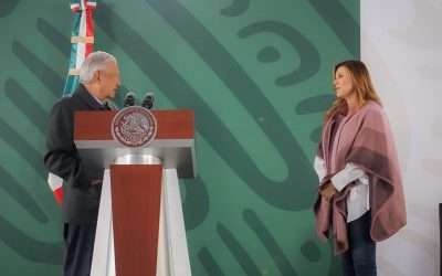 Reitera AMLO respaldo al Gobierno de Marina del Pilar