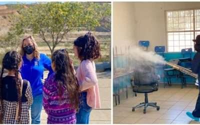 Rehabilitan y desinfectan primaria en jornada de Diputada Lizbeth Mata