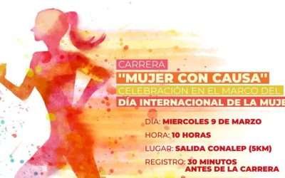 Invitan a carrera atlética «Mujer con Causa» por el Día Internacional de la Mujer