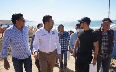 Establecen Ayala y titular de SEDATU rutas para retomar obras en Playa Hermosa