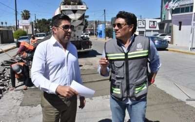 Supervisa Ayala trabajos de «whitetopping» en calle Segunda