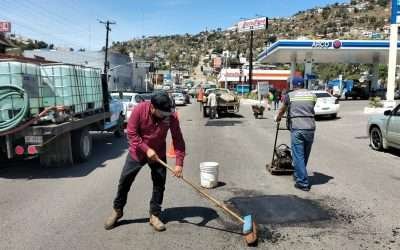 Siguen mejoras de vialidades en Zona Centro de Ensenada