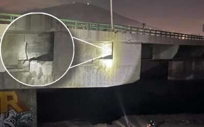 Cierran parcialmente, puente Los Olivos en Tijuana, tras daños por sismo