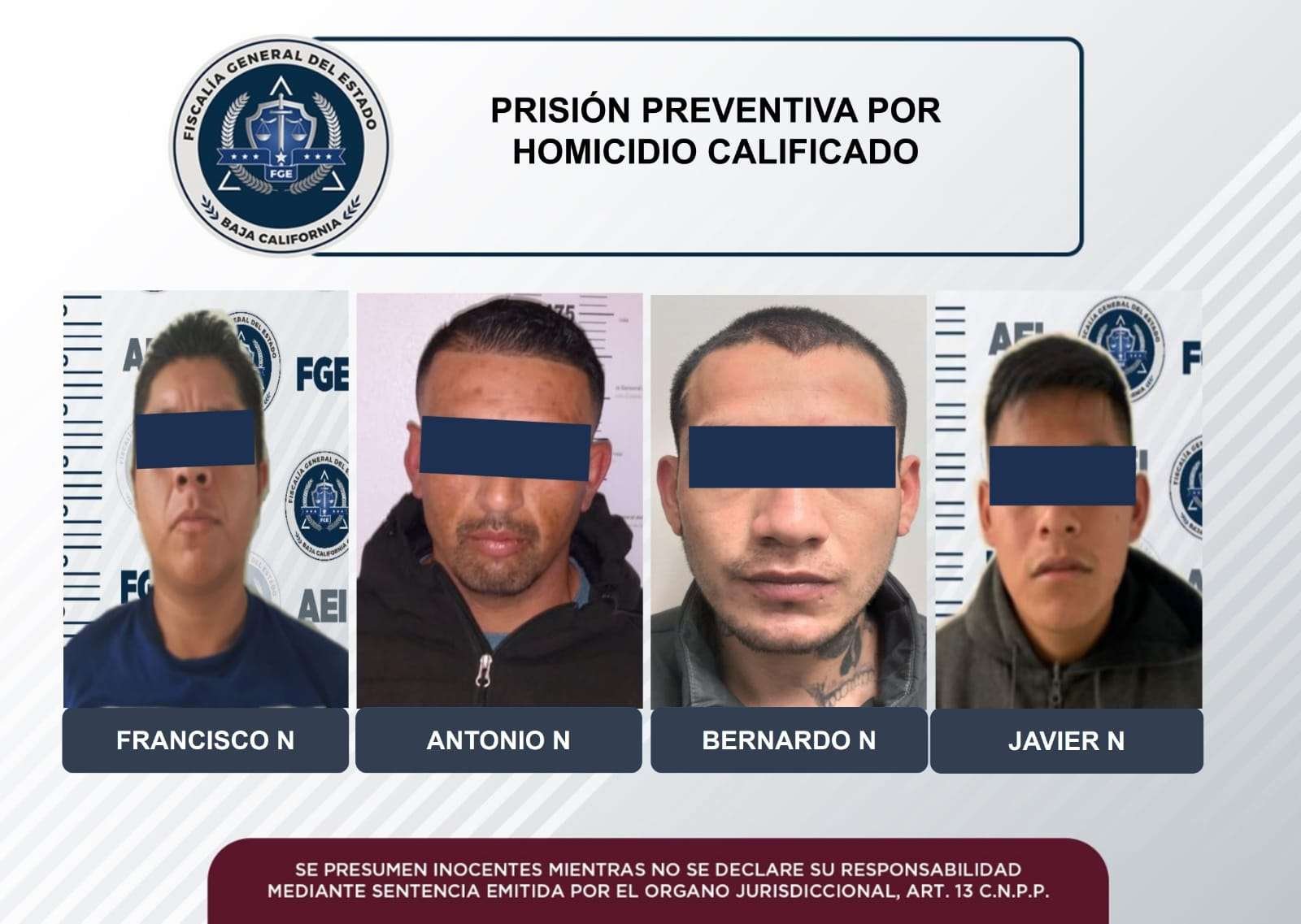 detenidos FGE
