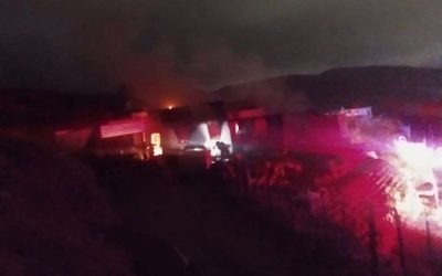 Muere hombre en incendio de casa en Lomas del Aguajito