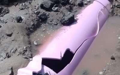 Truenan tubería de aguas tratadas en Maneadero; afecta 500 hectáreas de sembradíos de flor