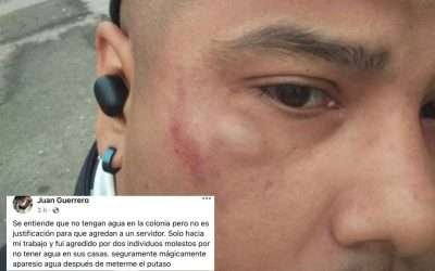 Golpean a empleado de la CESPE