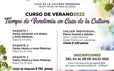 Cursos de verano «Tiempos de Vendimia» en la Casa de la Cultura