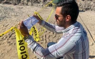 Clausuró Ayuntamiento trabajos de movimiento de tierra en Playa San Miguel