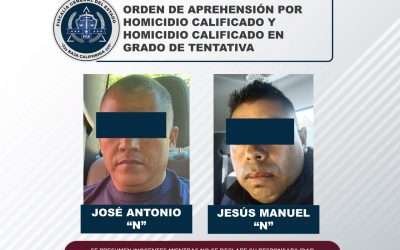 Cumplimentó FGE órdenes de aprehensión contra municipales de Tijuana por homicidio