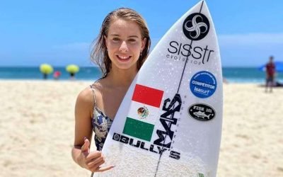Logra Mariana Valencia plata para BC en surfing