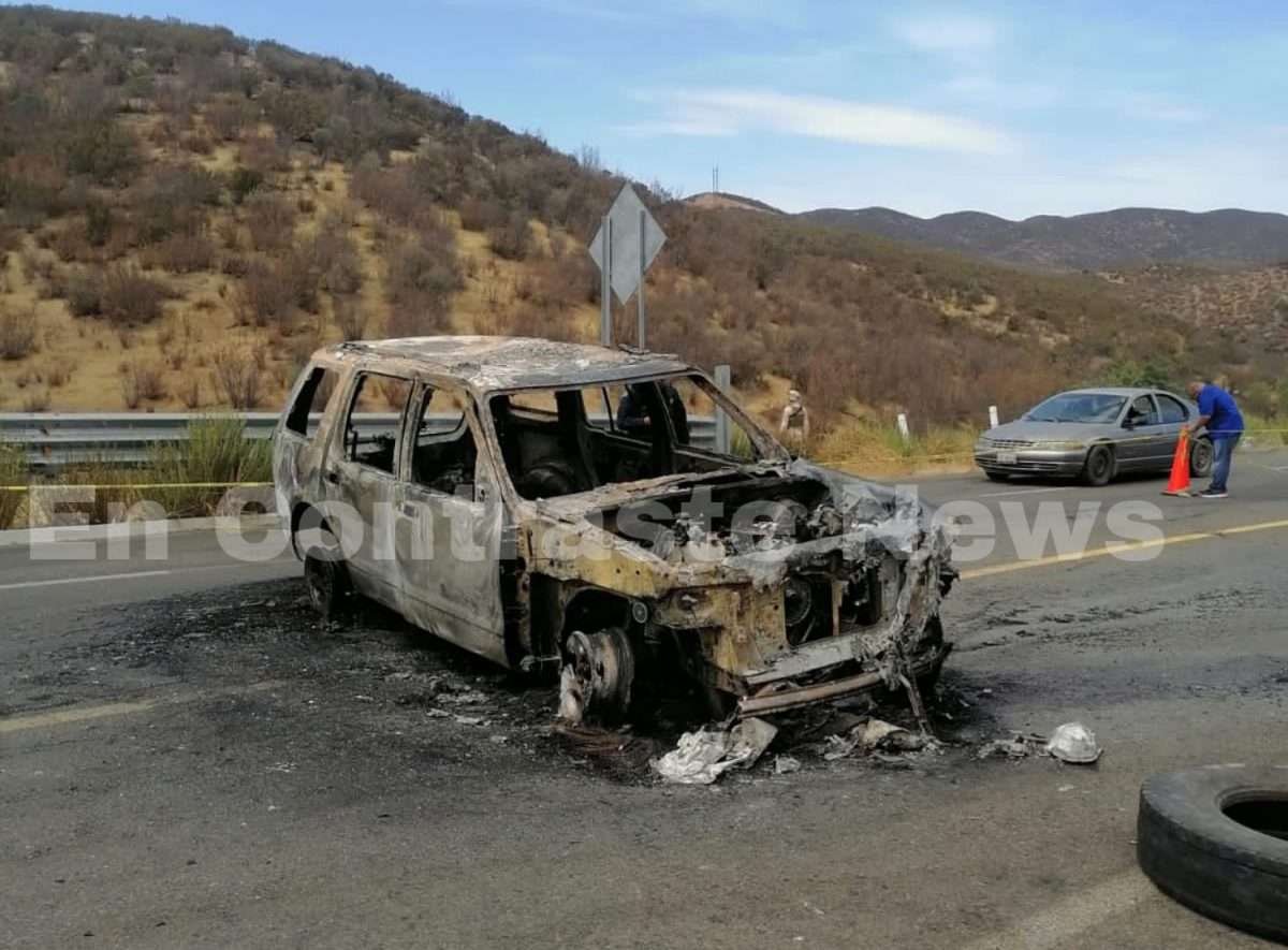 camioneta incendiada