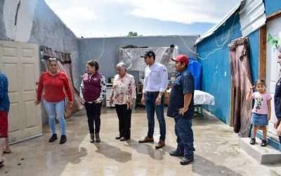 Apoya Gobierno de Ensenada a familias afectadas por lluvias en Valle de la Trinidad
