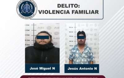 Logra FGE prisión preventiva para dos sujetos por violencia familiar