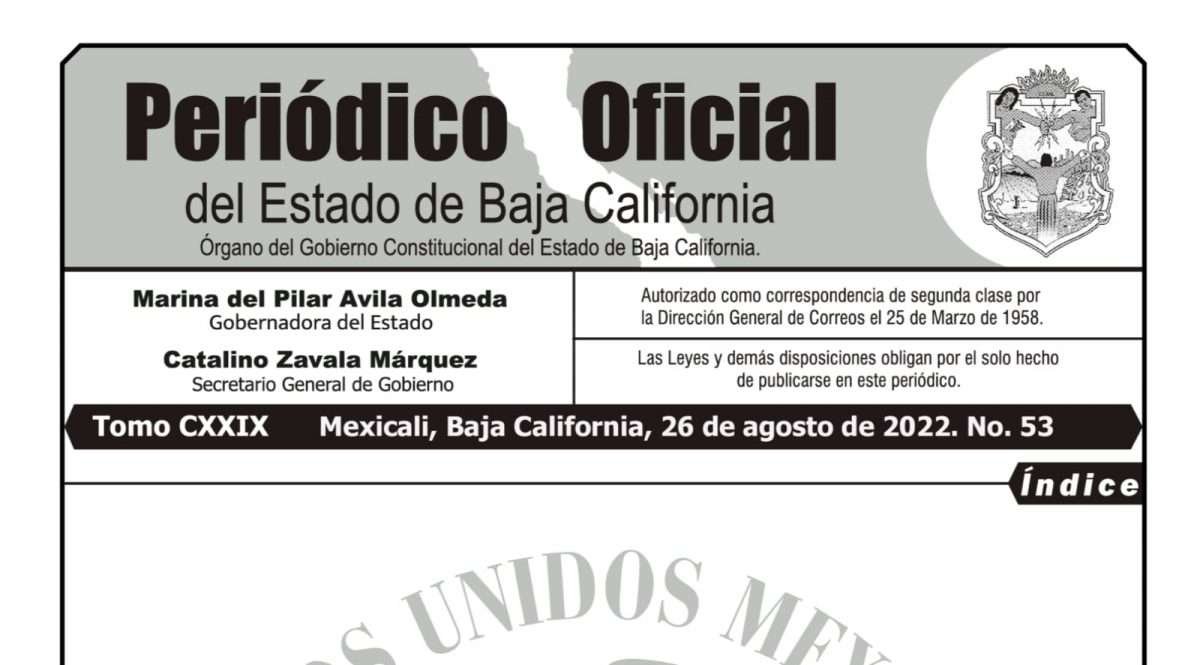 Periódico Oficial BC