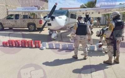 Roba grupo armado avioneta asegurada por SEDENA y resguardada por FEMDO