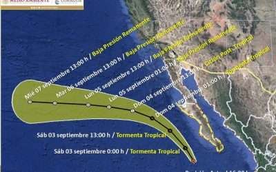 Monitorea Protección Civil BC tormenta tropical «Javier»