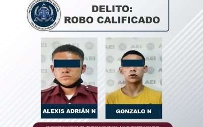 Obtiene FGE vinculación a proceso para dos jóvenes por robo a secundaria