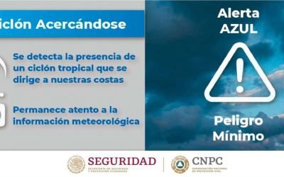 Declara Ensenada «Alerta Azul» por Huracán «Kay»; Isla de Cedros en alerta verde