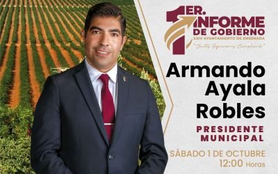 Rendirá Ayala Robles 1er Informe de Gobierno del XXIV Ayuntamiento de Ensenada