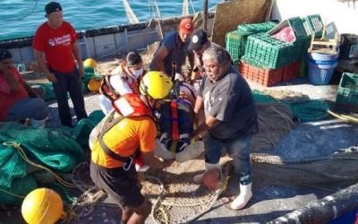 Realizó SEMAR evacuación médica de hombre en la Costa de San Felipe