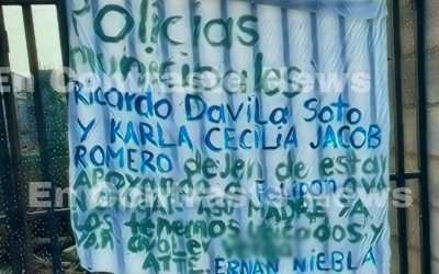 Amenazan a policías municipales con manta en Francisco Zarco