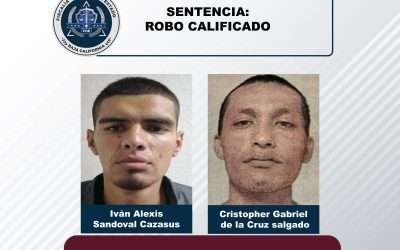 Obtiene FGE sentencia de 5 y 6 años de prisión para ladrones