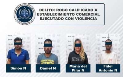 Vinculan a proceso a cuatro asaltantes detenidos tras persecución